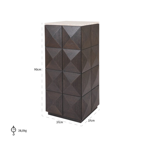 Kolonne Claremont brun Richmond Interiors Skap