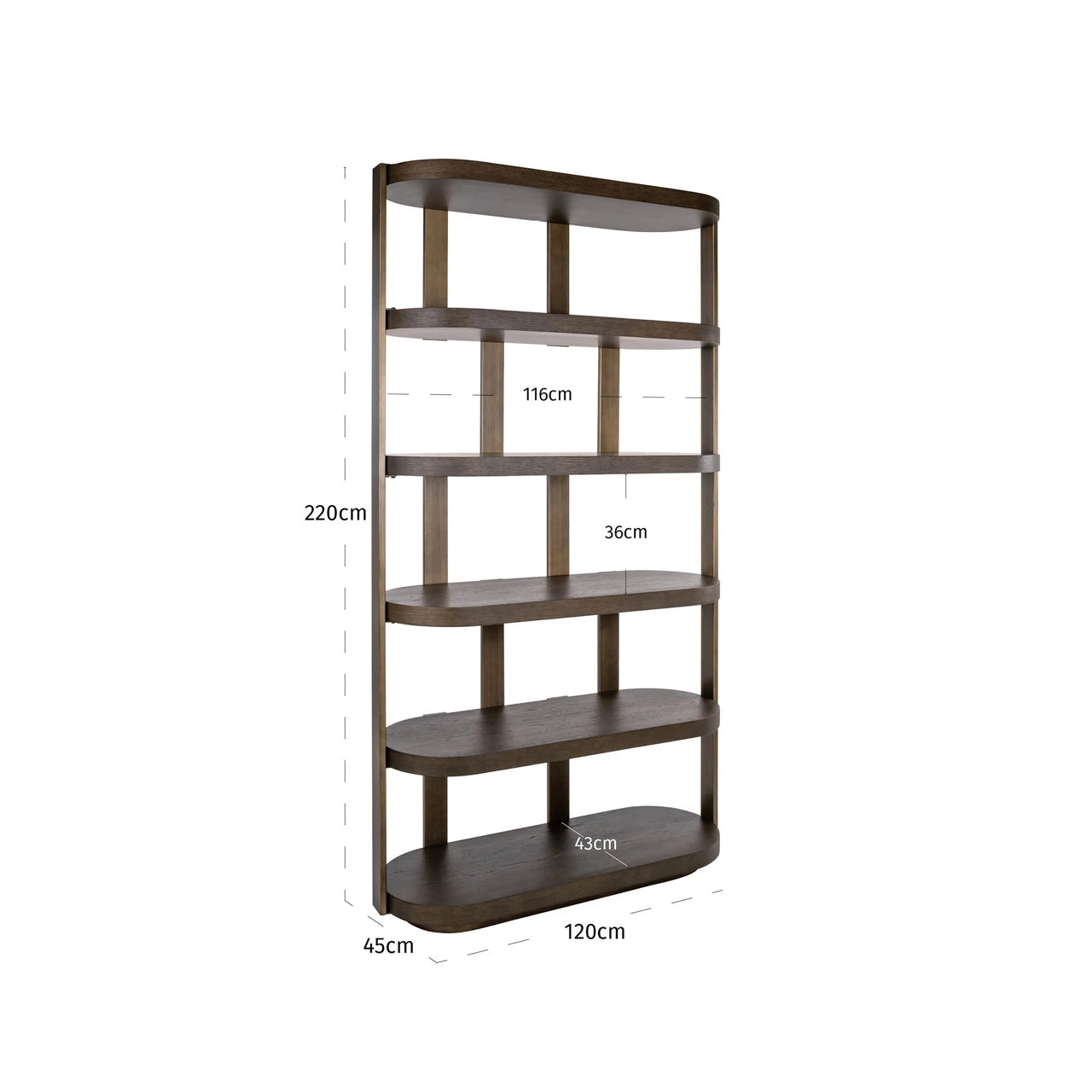 Utstillingsskap Ellington brun Richmond Interiors Vitrineskap