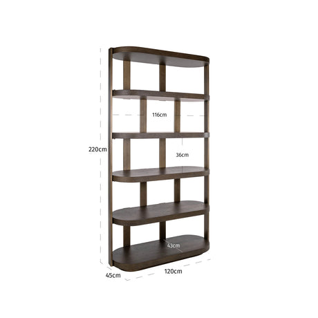 Utstillingsskap Ellington brun Richmond Interiors Vitrineskap
