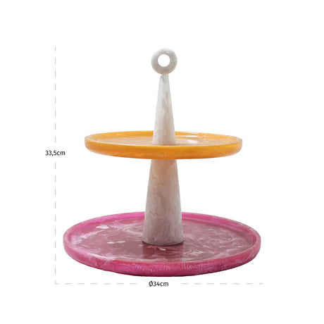 Kakefat Posy rosa/oransje Richmond Interiors Serveringsbrett