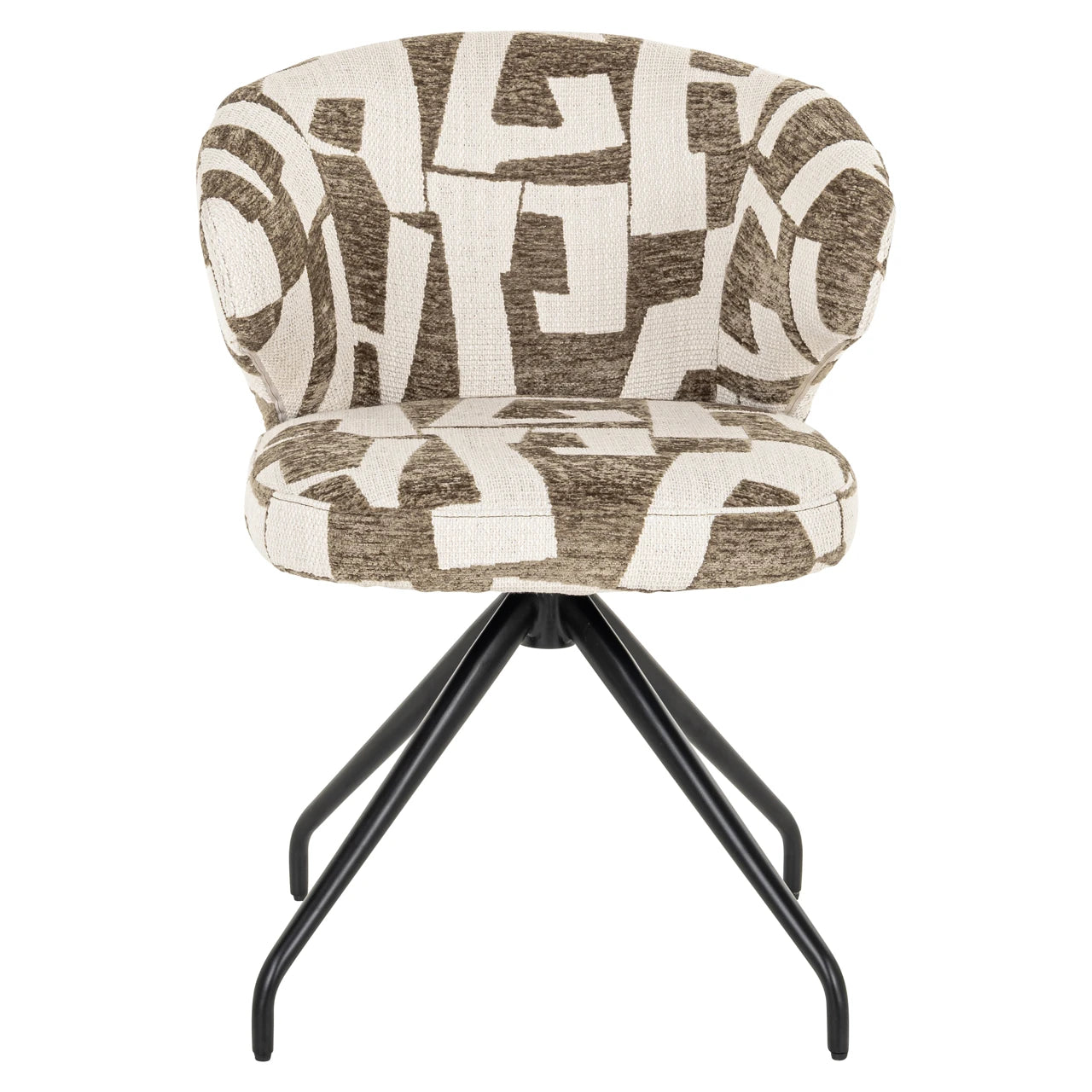 Spisestol Milly moss graffic swivel Richmond Interiors Spisestol