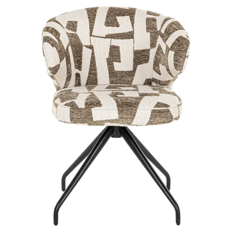 Spisestol Milly moss graffic swivel Richmond Interiors Spisestol