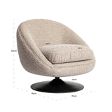 Lounge chair Nodo naturlig chunky svingbar Richmond Interiors Lenestol