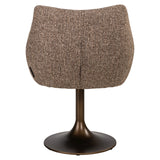 Spisestol Aldo brun tweed med sving Richmond Interiors Spisestol