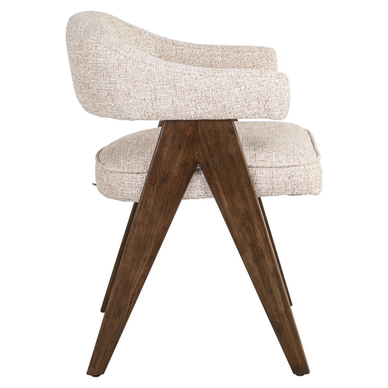 Spisestol Mori kremfarget tweed brannhemmende Richmond Interiors Spisestol