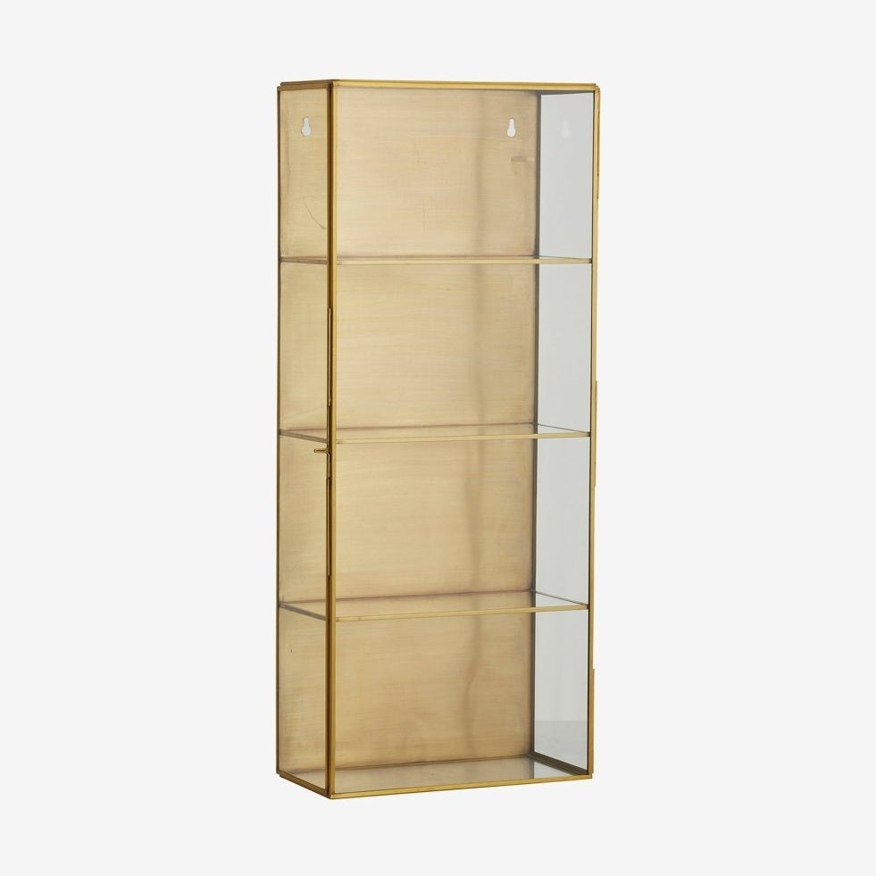 ADA-veggskap i jern, L, 60x25 - gullfinish Nordal WALL/ DISP