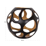Hurricane light Alysia brown large Richmond Interiors Lanterne og lysglass