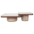 Salongbord Willox beige inkludert glass sett med 2 Richmond Interiors Sofabord