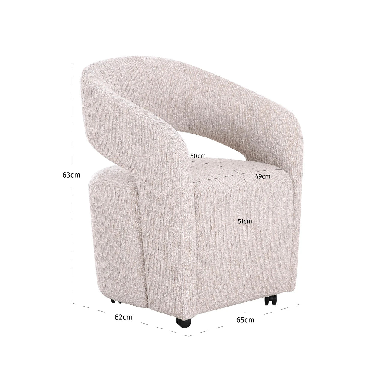 Spisestol Vixen natural linear Richmond Interiors Spisestol