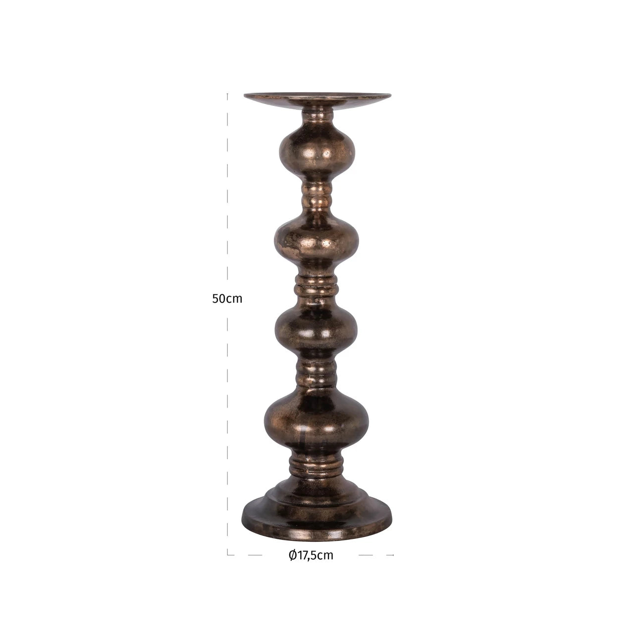 Candle holder Joya kobber stor Richmond Interiors Lysestake