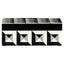 Oppbevaringsboks Licia svart/hvit Richmond Interiors Oppbevaring