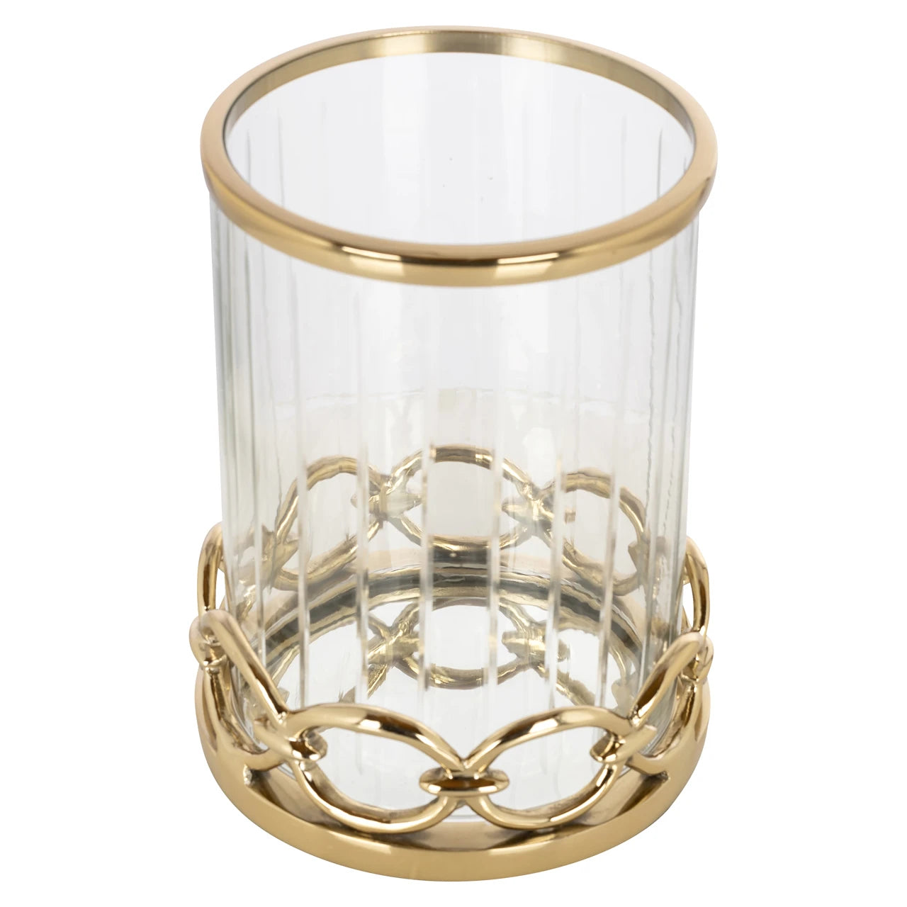 Hurricane lys Jayce gull Richmond Interiors Lanterne og lysglass