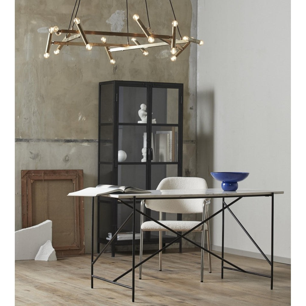 ALBERT stol - rå hvit Nordal CHAIRS+ARM