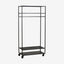 ALTA garderobestativ av jern med hjul - 190x93 cm - sort Nordal CABINETS