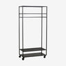 ALTA garderobestativ av jern med hjul - 190x93 cm - sort Nordal CABINETS