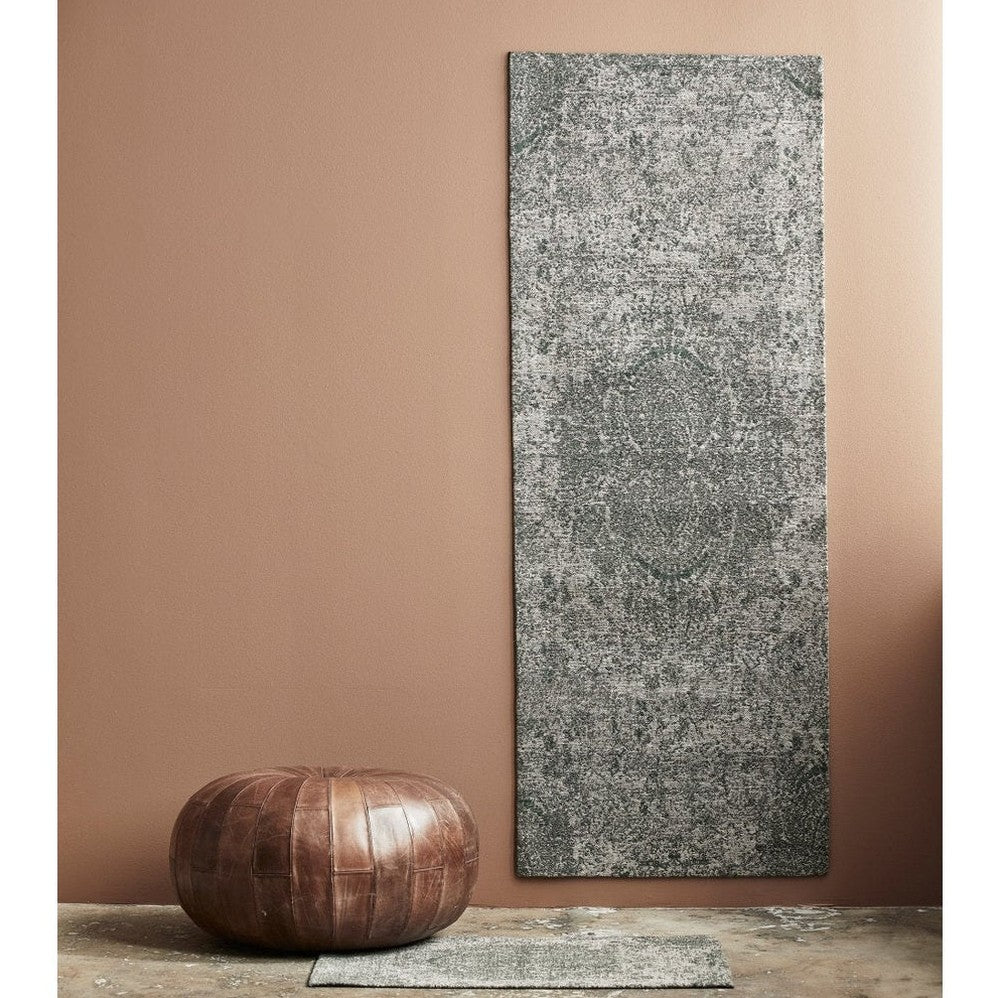 ARIA jacquard vevd teppe, 75x200 cm - grønn/beige Nordal CARPETS