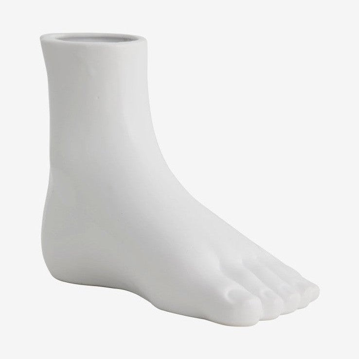 ARUBA keramisk vase - h19,5 cm - hvit Nordal VASEBOWL