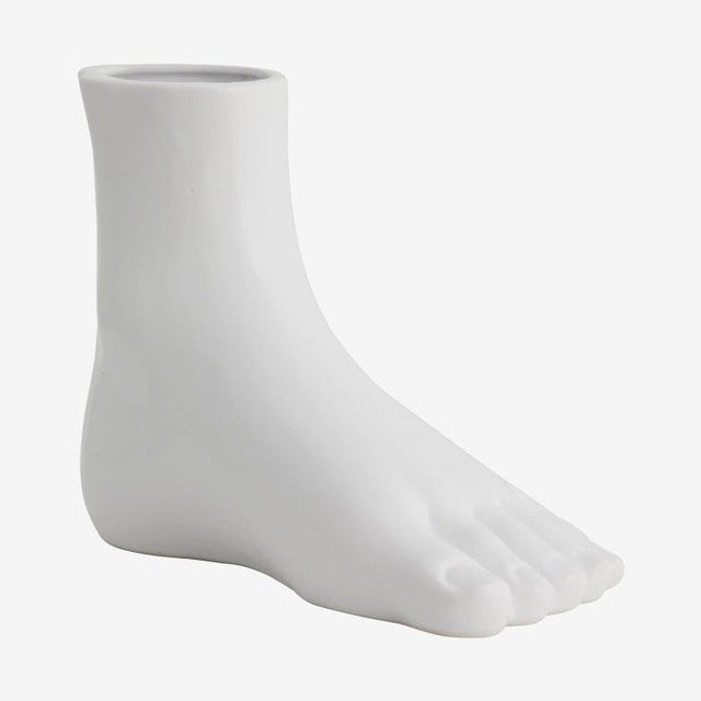 ARUBA keramisk vase - h19,5 cm - hvit Nordal VASEBOWL