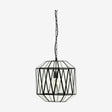 ATE pendel i jern og glass - ø35 cm - klart glass/sort Nordal HANG LAMPS