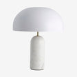 ATLAS-bordlampe i marmor og metall - h49 cm - hvit Nordal STAND LAMP