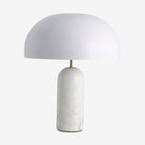 ATLAS-bordlampe i marmor og metall - h49 cm - hvit Nordal STAND LAMP