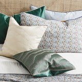 AVIOR-putetøy i satin - 45x45 - mørkegrønn Nordal PILLOWS