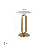 Endebord Celine børstet gull Richmond Interiors Sidebord
