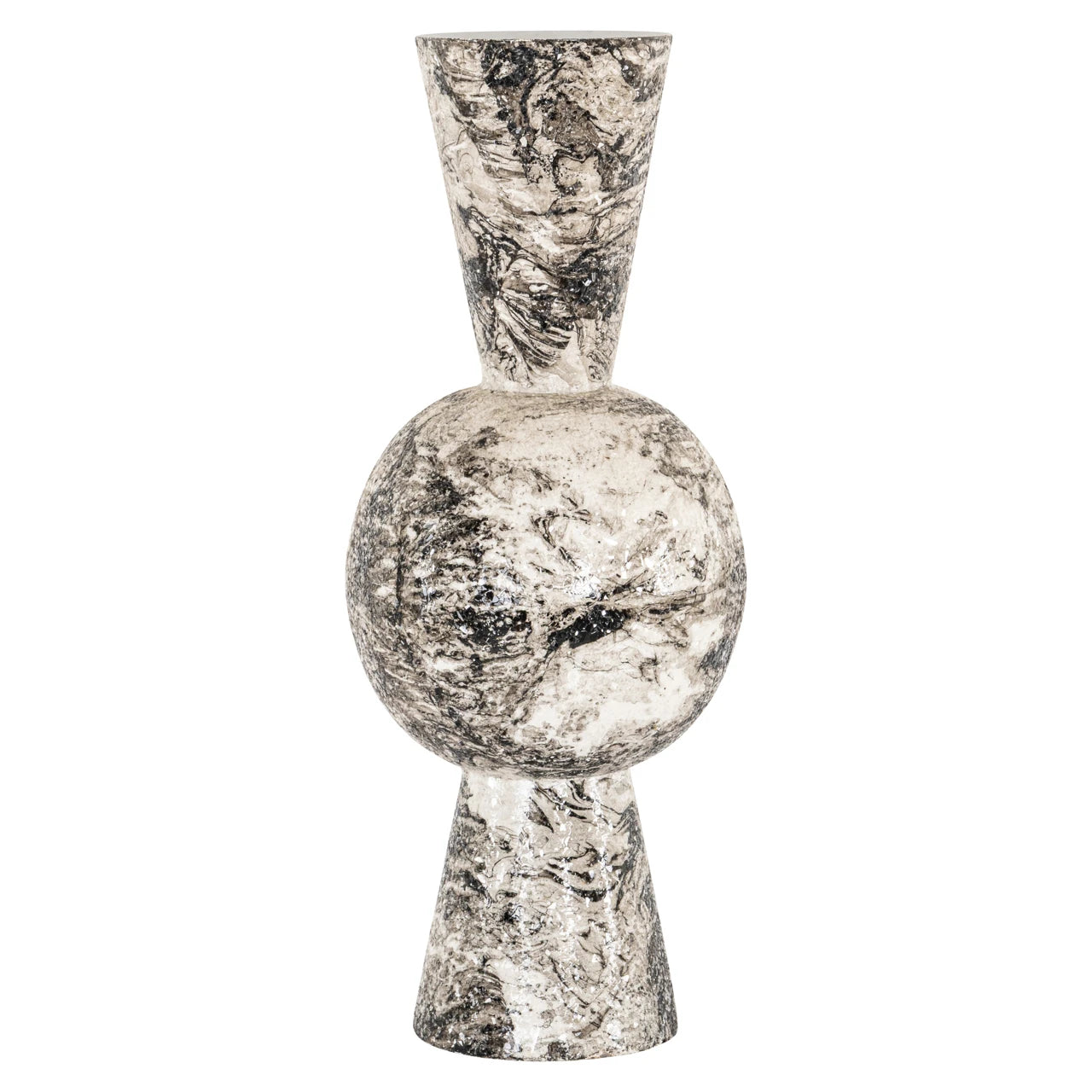 Vase Florry svart/hvit Richmond Interiors Vase