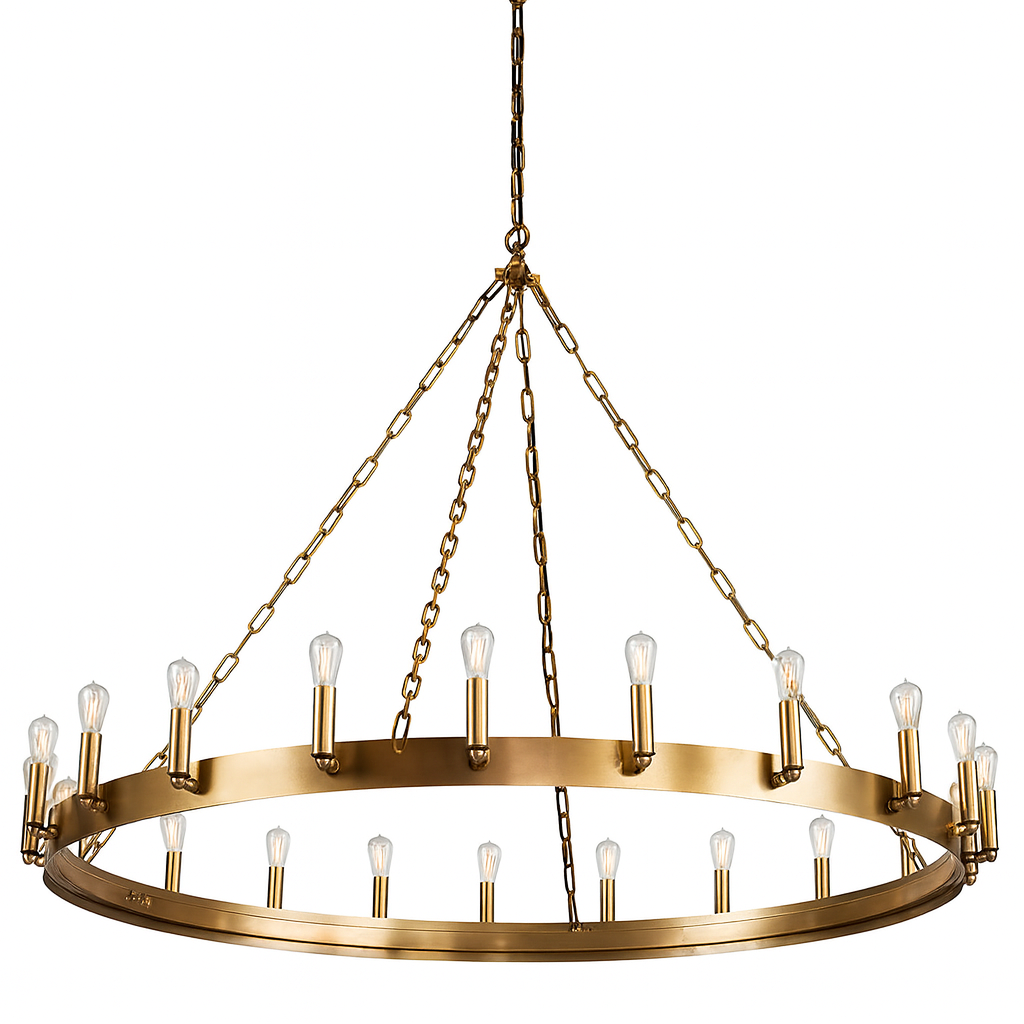 Crown Taklampe Brass Artwood Taklampe