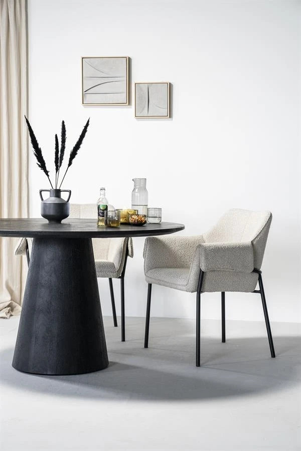 Spisebord Aron rundt 130x76 Eleonora Spisebord