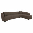 Sofa Pandora brun chunky lounge høyre Richmond Interiors Sofa
