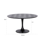 Spisebord Blax svart 140Ø Richmond Interiors Spisebord