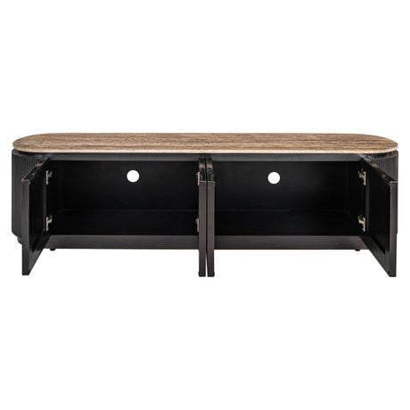 TV-benk Russo ask brun 4-dørs Richmond Interiors TV-benk