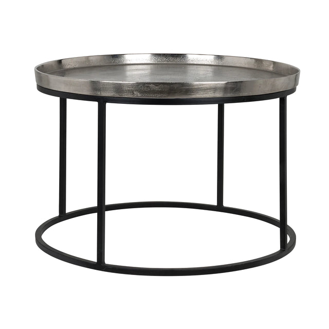 kaffebord Lyam sølv 70Ø Richmond Interiors Sofabord