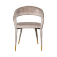 Spisestol Gia khaki fløyel brannhemmende Richmond Interiors Spisestol