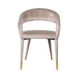 Spisestol Gia khaki fløyel brannhemmende Richmond Interiors Spisestol