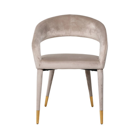 Spisestol Gia khaki fløyel brannhemmende Richmond Interiors Spisestol