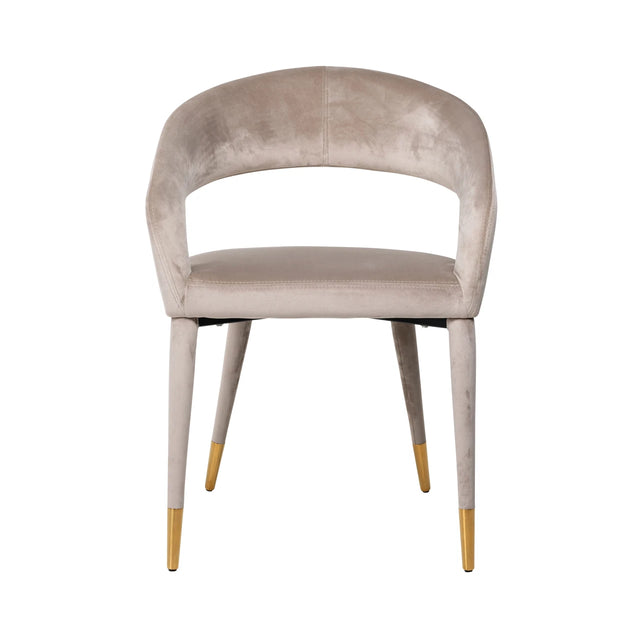 Spisestol Gia khaki fløyel brannhemmende Richmond Interiors Spisestol