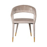 Spisestol Gia khaki fløyel brannhemmende Richmond Interiors Spisestol