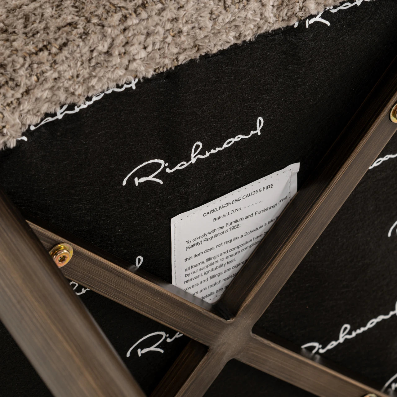 Krakk Delphine med vakker natur brannhemmende Richmond Interiors Barstol