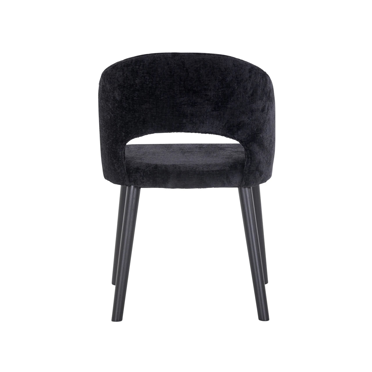 Spisestol Savoy svart chenille Richmond Interiors Spisestol