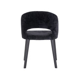 Spisestol Savoy svart chenille Richmond Interiors Spisestol