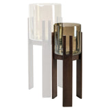 Hurricane light Paige walnut small Richmond Interiors Lanterne og lysglass