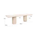 Utendørs spisebord Urban Bloom sandstein 280 Richmond Interiors Spisebord