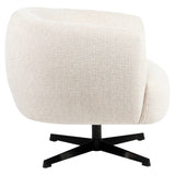 Lounge chair Estelle beige blockweave svingbar Richmond Interiors Lenestol
