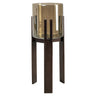 Hurricane light Reese valnøtt stor Richmond Interiors Lanterne og lysglass