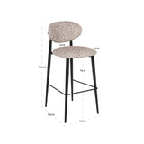 Barkrakk Dantes naturlig geo flammehemmende Richmond Interiors Barstol