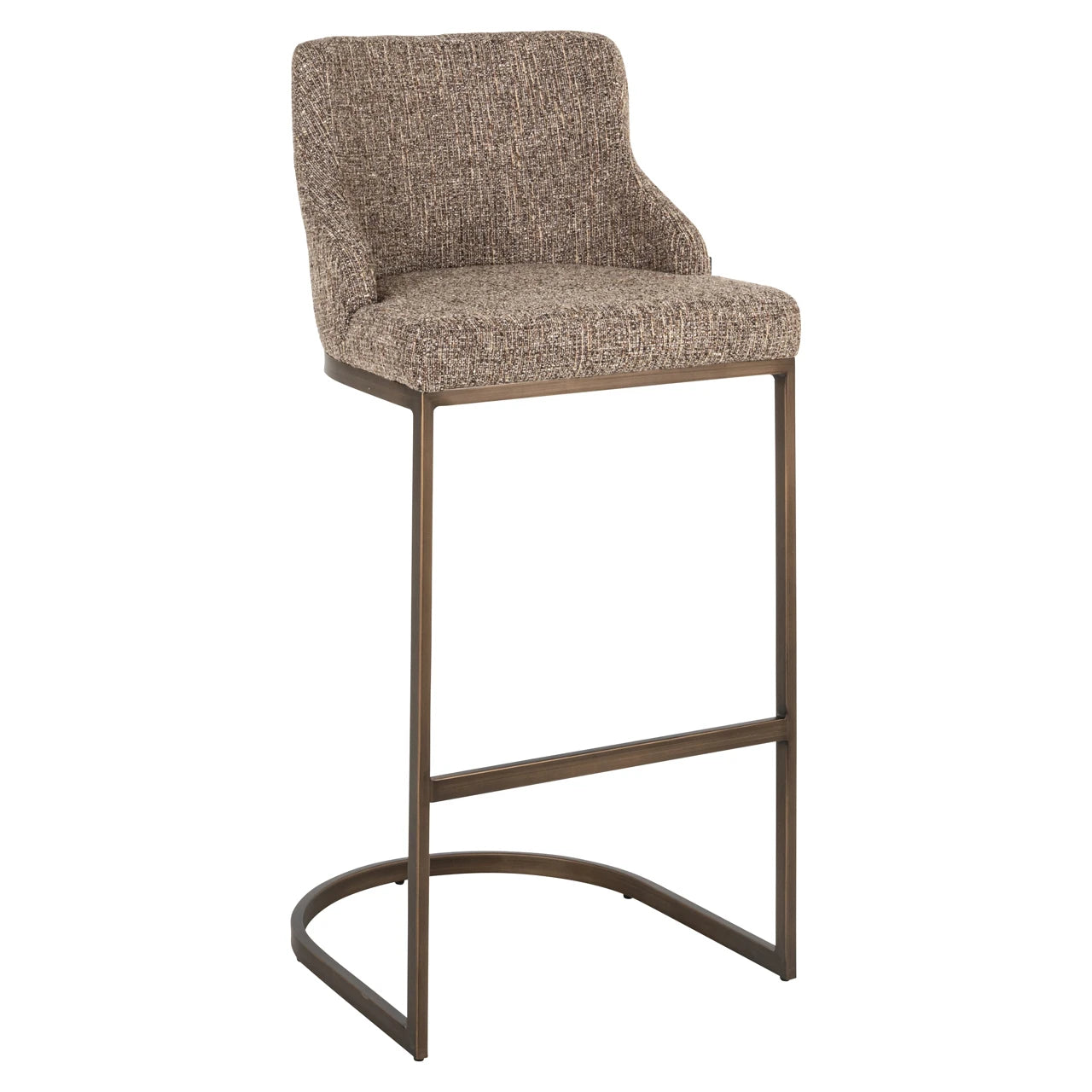 Barkrakk Bolton brun tweed Sett med 2 Richmond Interiors Barstol
