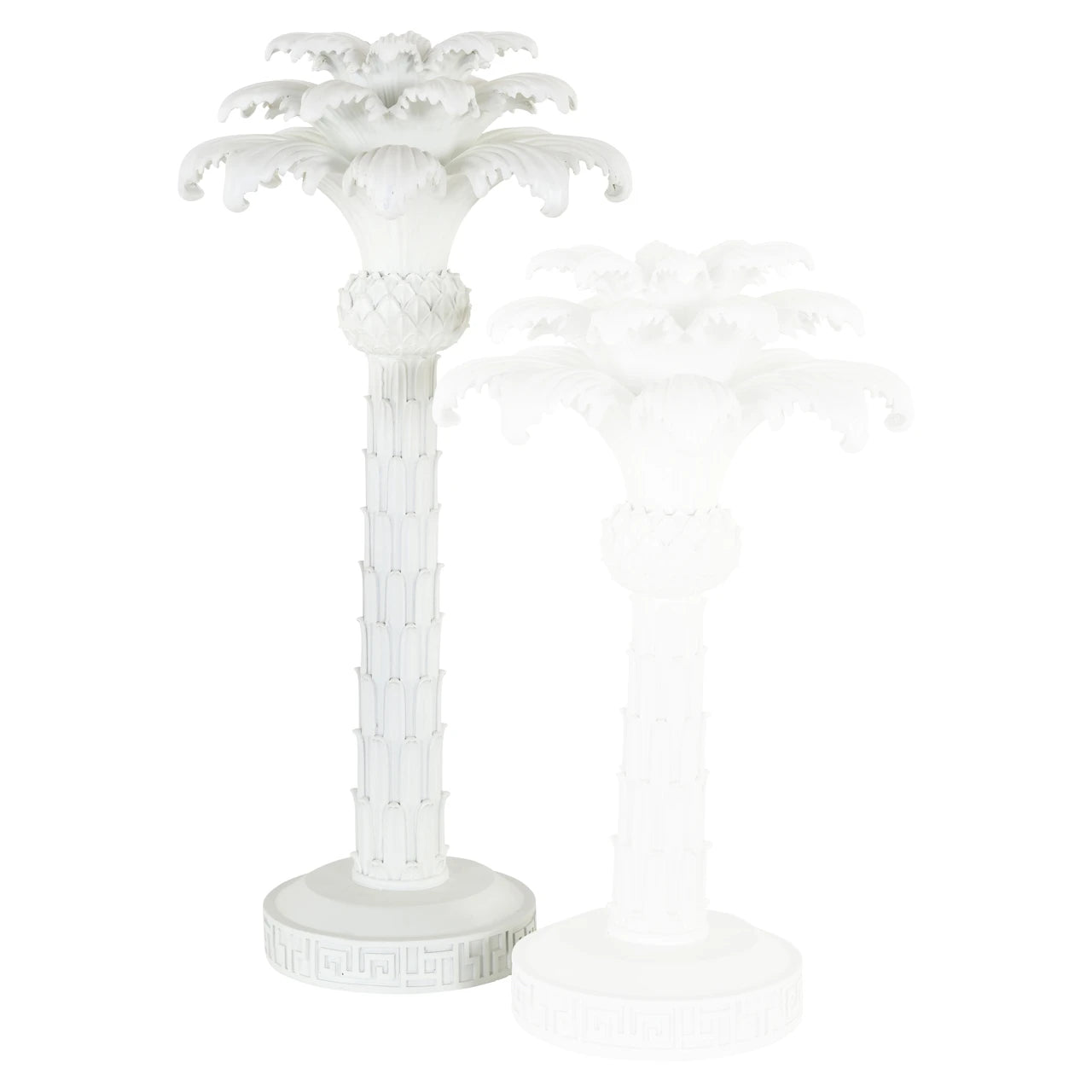 Lysestake Palma hvit stor Richmond Interiors Lysestake