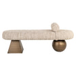 Bench Alexander Jones beige angora Geneva Richmond Interiors Benk